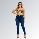 Calça Jeans Skinny Azul Levanta Bumbum Feminina Jz New Moda