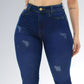 Calça Jeans Skinny Azul Levanta Bumbum Feminina Jz New Moda
