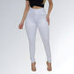Calça Jeans Skinny Branca Feminina Confort Jz New Moda