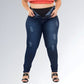 Calça Jeans Skinny Com Cinta Lipo Plus Size Cintura Alta Feminina Jz New Moda