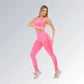 Calça Legging Academia Levanta e Empina Bumbum Fitness Feminina Cintura Alta Rosa Jz new moda