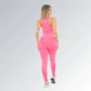 Calça Legging Academia Levanta e Empina Bumbum Fitness Feminina Cintura Alta Rosa Jz new moda