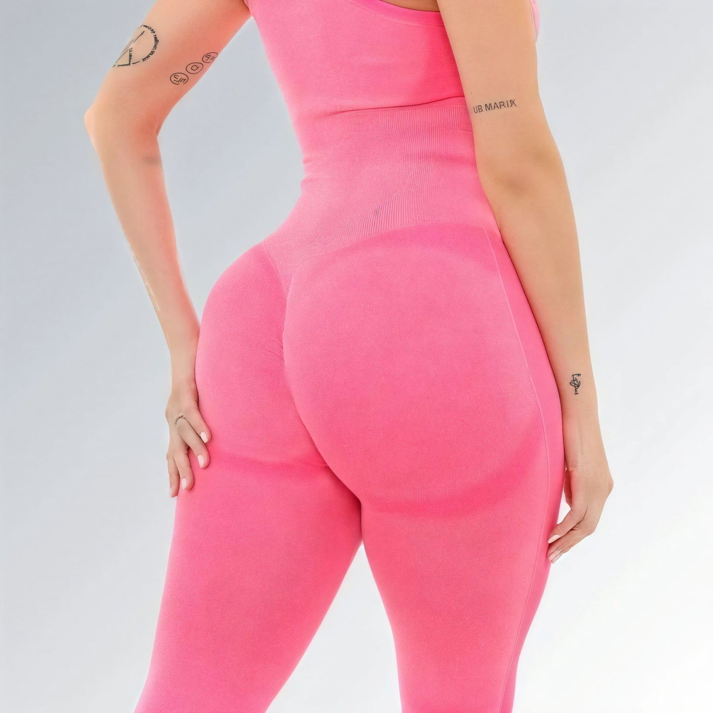 Calça Legging Academia Levanta e Empina Bumbum Fitness Feminina Cintura Alta Rosa Jz new moda