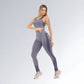 Calça Legging Fitness Cinza Azul Feminino Jz New Moda