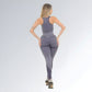 Calça Legging Fitness Cinza Azul Feminino Jz New Moda