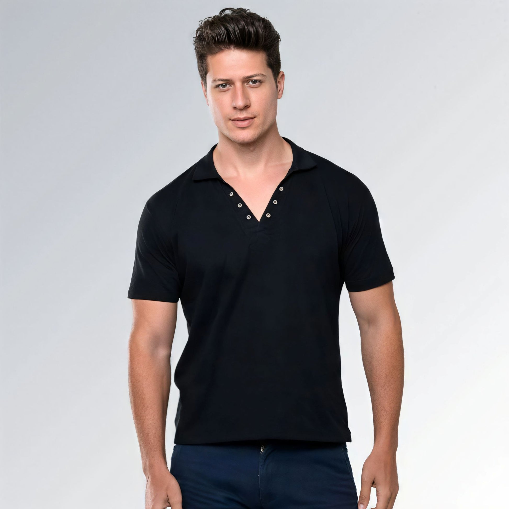 Camisa Polo Masculina de Algodão Moderna com Visual Clássico Jz new moda