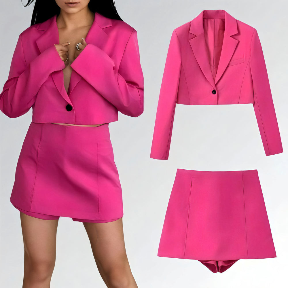 Blazer + Saia Pink Traf - JZ NEW MODA