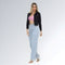 Jaqueta Feminina Cropped Sarja Preto Black Jz New Moda