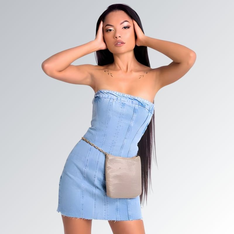 Mini Vestido Traf Bodycon - JZ NEW MODA