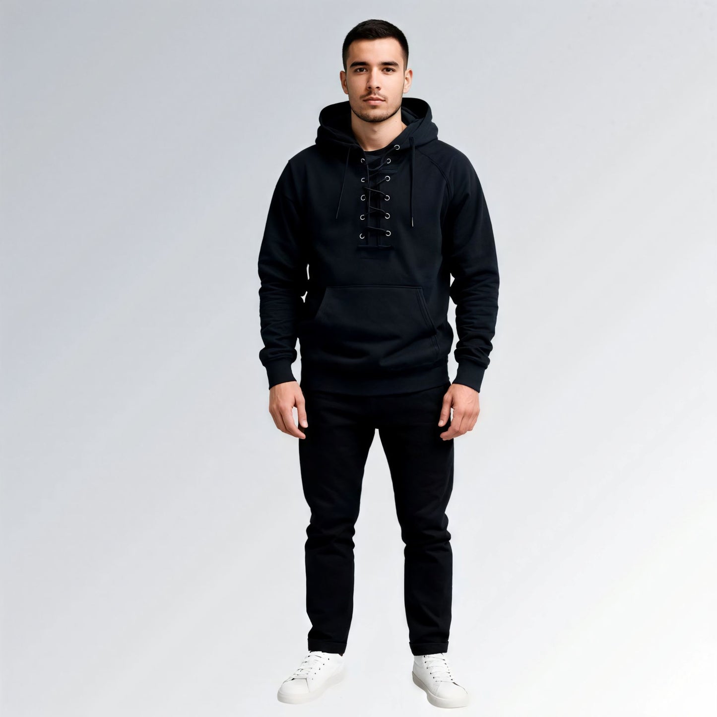 Moletom Casual Masculino Moda Esportiva Multibolsos Jaqueta com Capuz Retrô Jz new moda