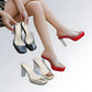 Salto Transparente Dedo Aberto - JZ NEW MODA