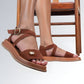 Sandália Plataforma Aberta Fivela Feminina Jz new moda