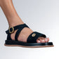 Sandália Plataforma Aberta Fivela Feminina Jz new moda