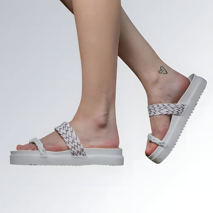 Sandália Papete Tressê Feminina GuGi Birkenstocks Com Tiras Trançadas Jz new moda