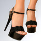 Sandália Salto Alto Fivela Strap - JZ NEW MODA