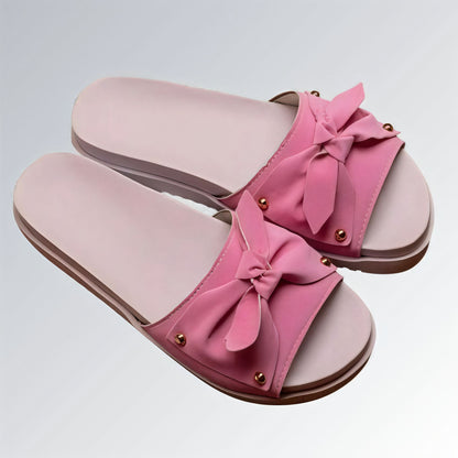 Sandália Slide Tamanco Feminino GuGi Sola Plataforma Com Laço Jz new moda