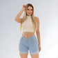 Shorts Bermuda Feminina Jeans Lavagem Azul Clara Moda Fashion Jz new moda