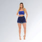 Shorts Jeans Botão Encapado Feminino Jz New Moda