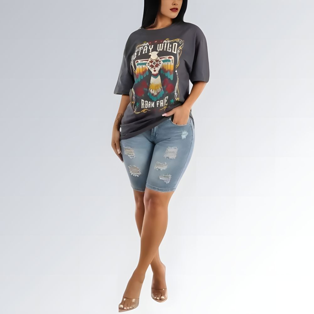 Shorts Jeans Rasgado - JZ NEW MODA