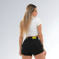 Shorts Sarja Cargo Black Trend Feminino Jz New Moda