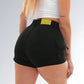 Shorts Sarja Cargo Black Trend Feminino Jz New Moda