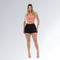 Shorts Sarja Feminino Black Cintura Alta Quadro Botões Moda Verão Jz New Moda