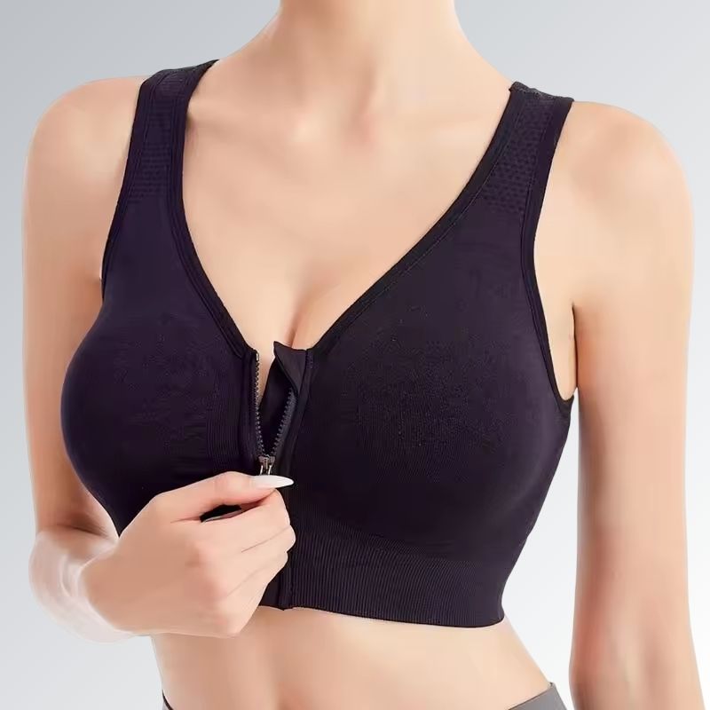 Sutia_Esportivo_Ziper_Frontal_Preto_JZ_NEW_MODA