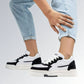 Tênis Sneaker Jade Feminino Casual GuGi Solado Confortável Premium Streetwear Camurça Jz new moda