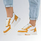 Tênis Sneaker Jade Feminino Casual GuGi Solado Confortável Premium Streetwear Camurça Jz new moda