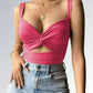 Top Tubo Sem Mangas Curto Crop Feminino Jz new moda