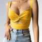 Top Tubo Sem Mangas Curto Crop Feminino Jz new moda