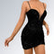 Vestido Lantejoulas Decote - JZ NEW MODA