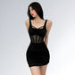 Vestido de Alça Preto Sylcue - JZ NEW MODA