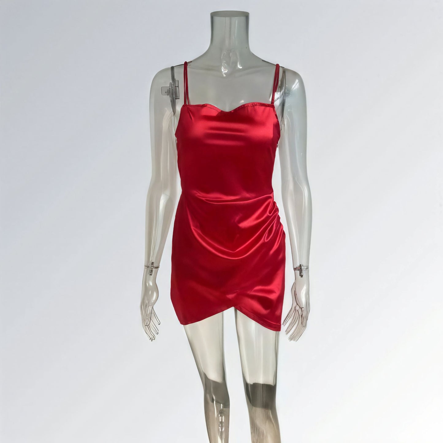 Vestidos Plissado Caimento Slim Europeu Feminino Jz new moda