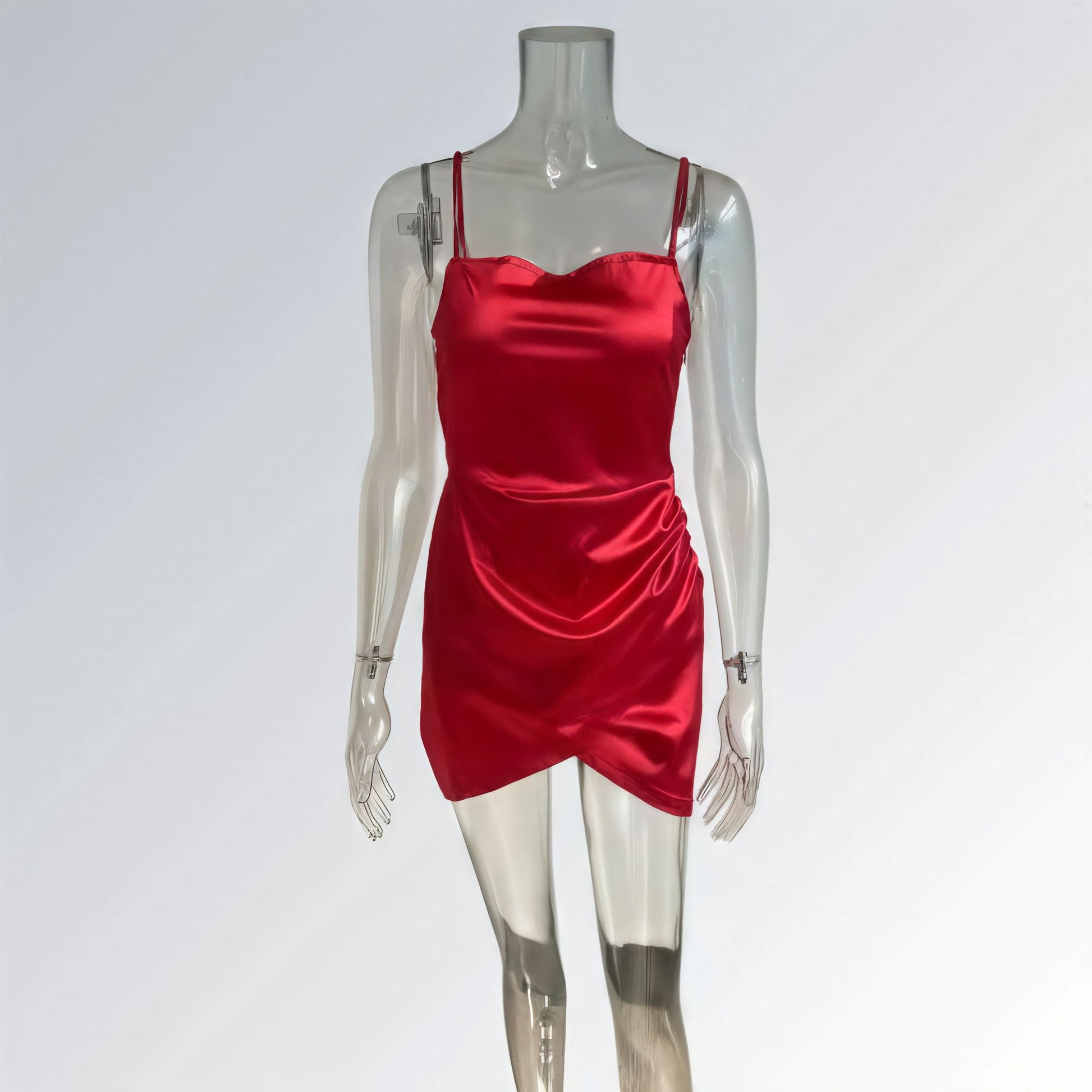 Vestidos Plissado Caimento Slim Europeu Feminino Jz new moda