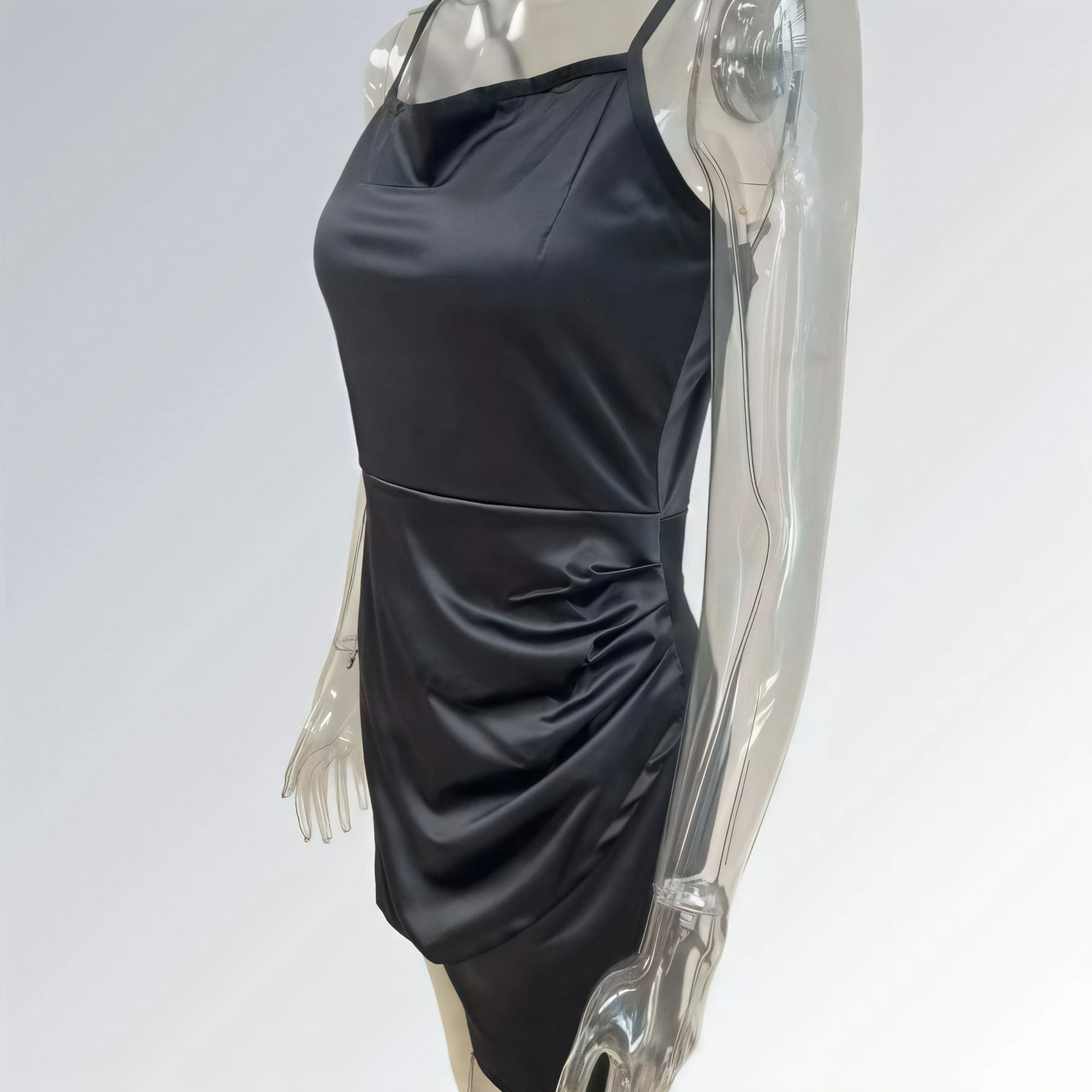 Vestidos Plissado Caimento Slim Europeu Feminino Jz new moda